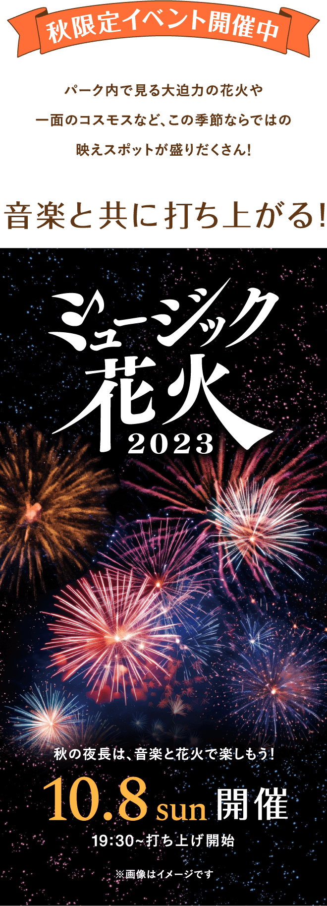 音楽と共に打ち上がる！ミュージック花火2023